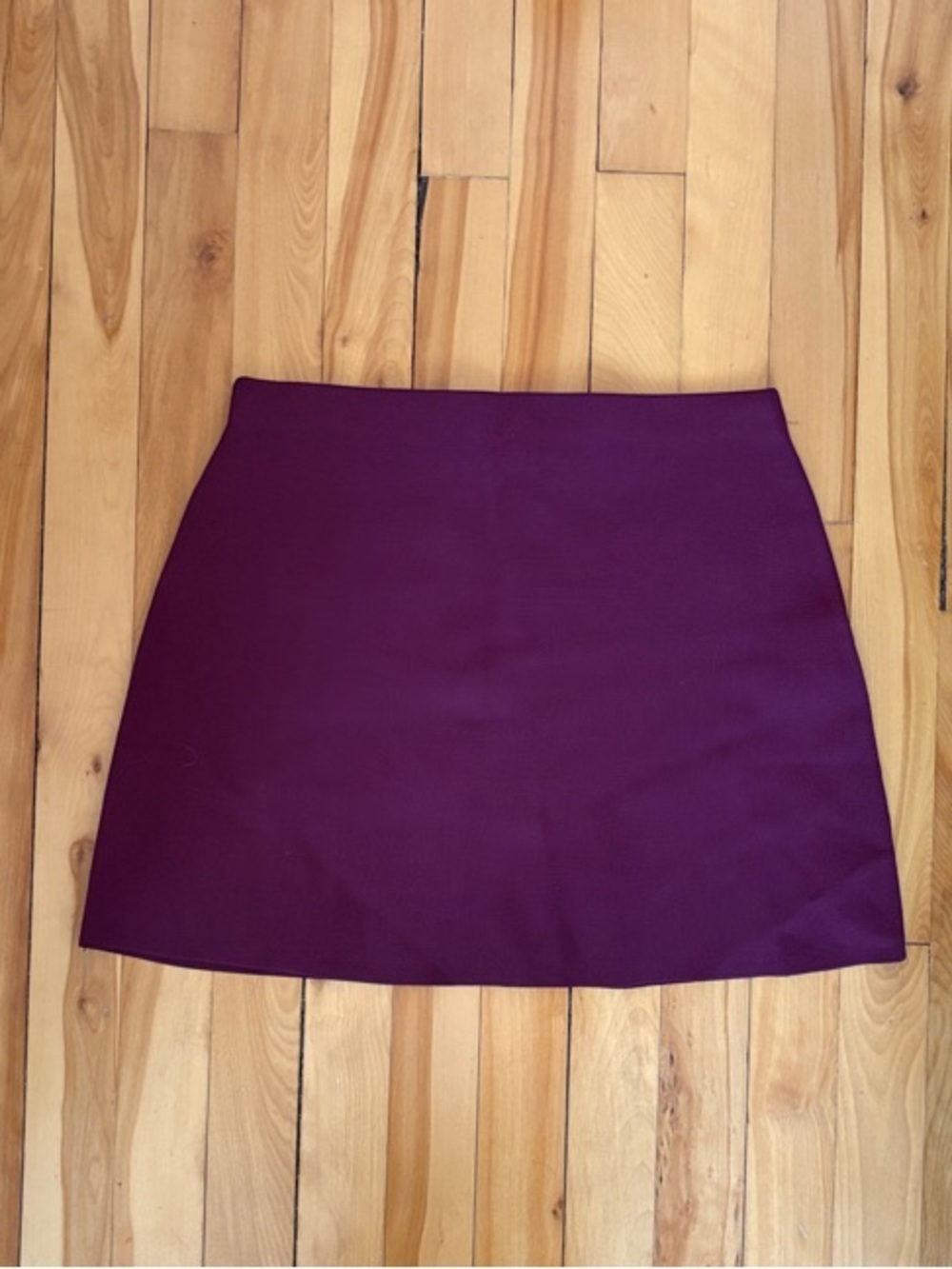 Zara Burgundy Mini Skirt